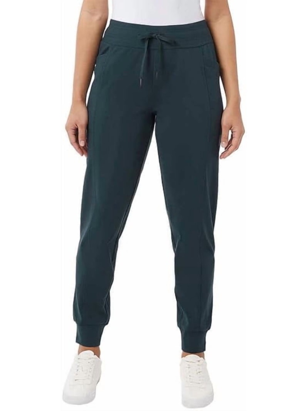 32 Degrees Heat Women's Tech Fleece Jogger Pants ( Deep Peacock, XXL)